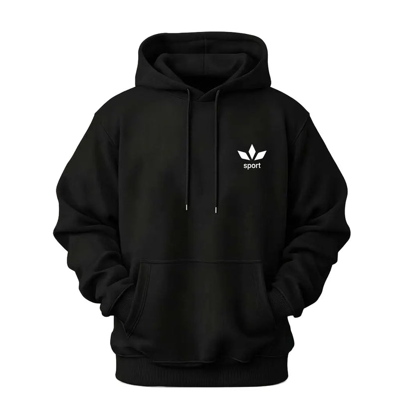 Black hoodie for boys in winter