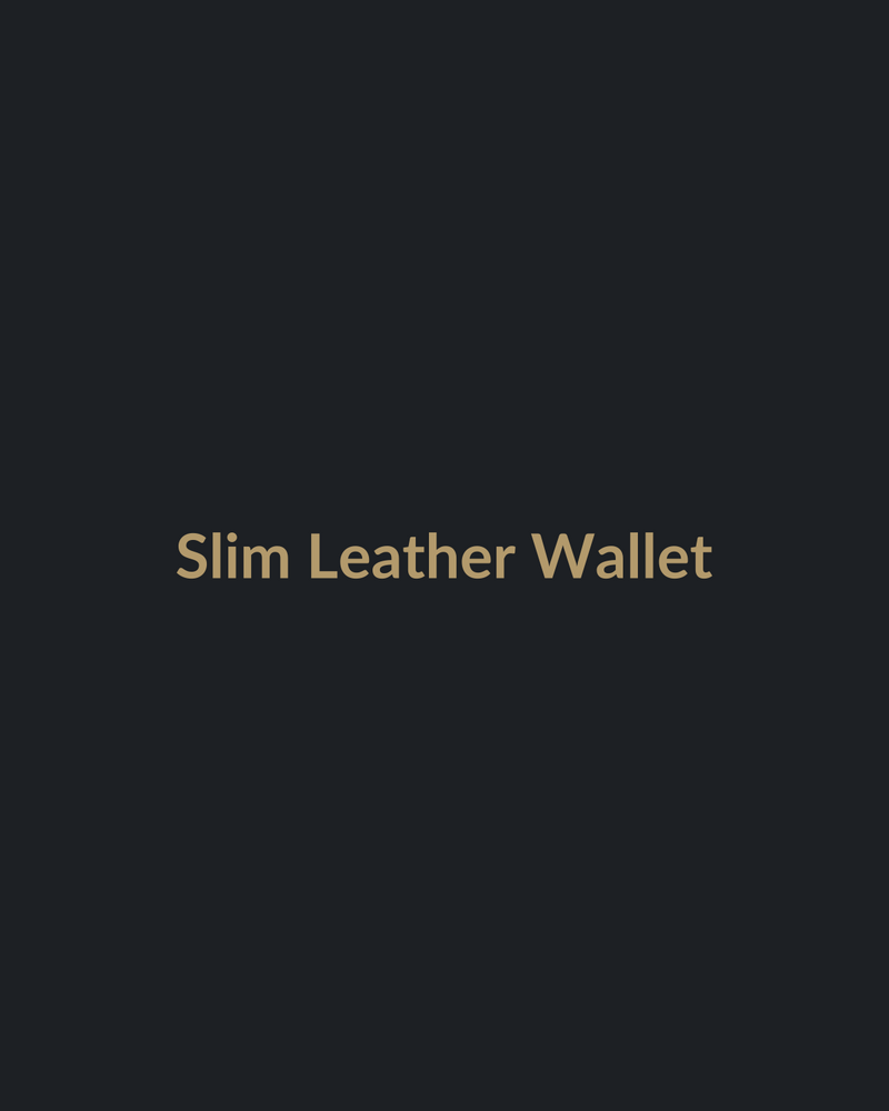 Slim Leather Wallet