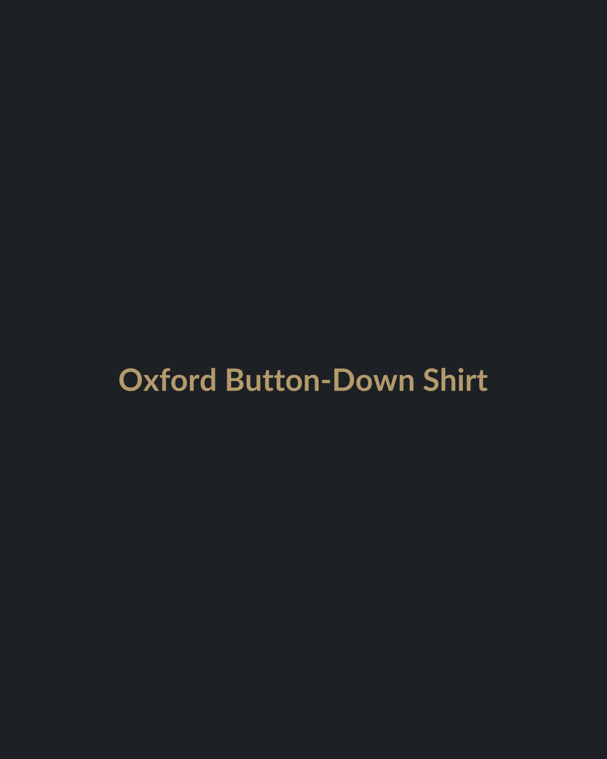 Oxford Button-Down Shirt