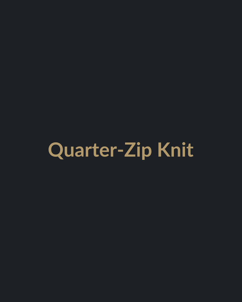 Quarter-Zip Knit
