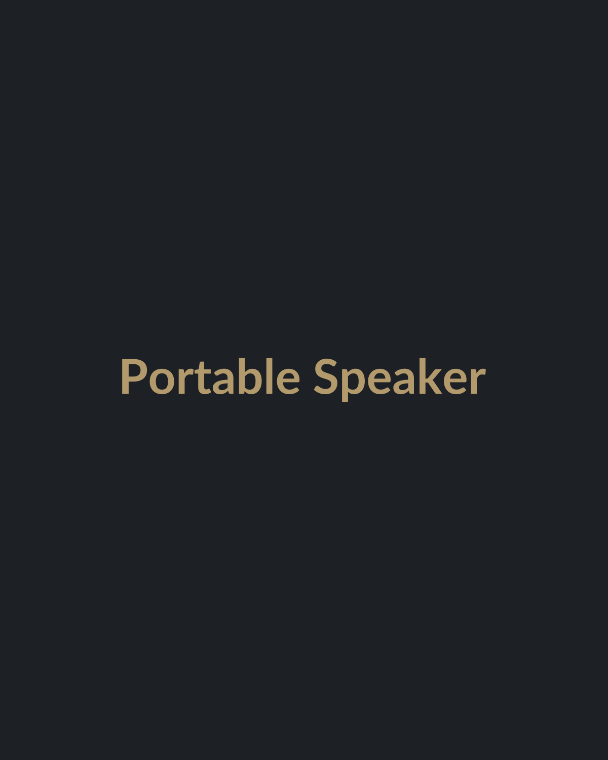 Portable Speaker