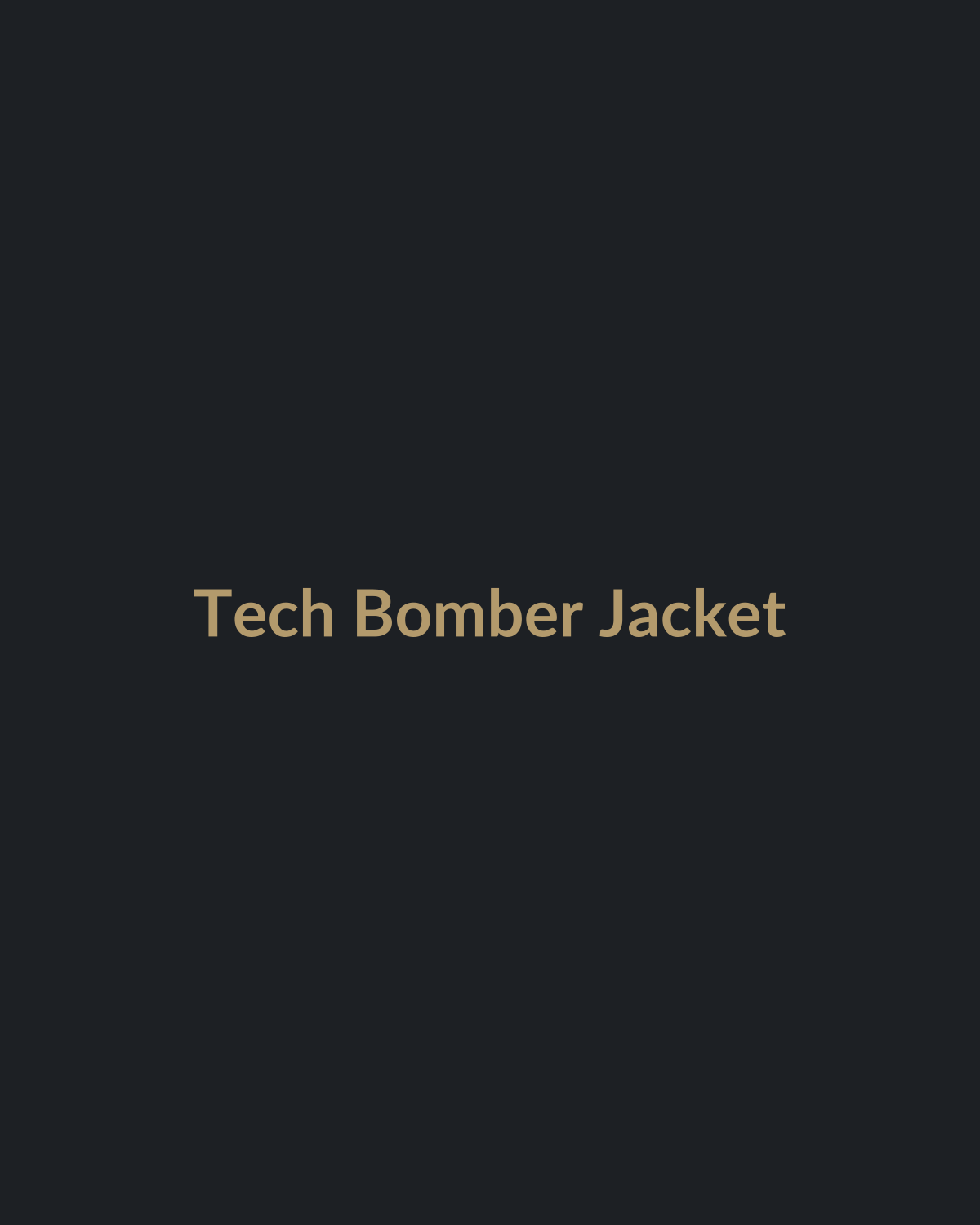 Tech Bomber Jacket